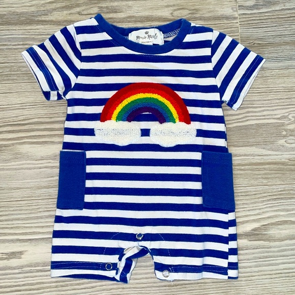 marie nicole Other - ⭐️0-3 Months Marie Nicole Baby Boys 🌈 Cute Summer Romper ⭐️